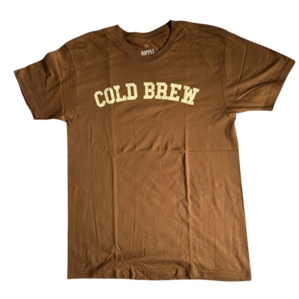 Urban outfit, Ripple brand, Size M, Coffee Theme Casual Cold Brew t shirt